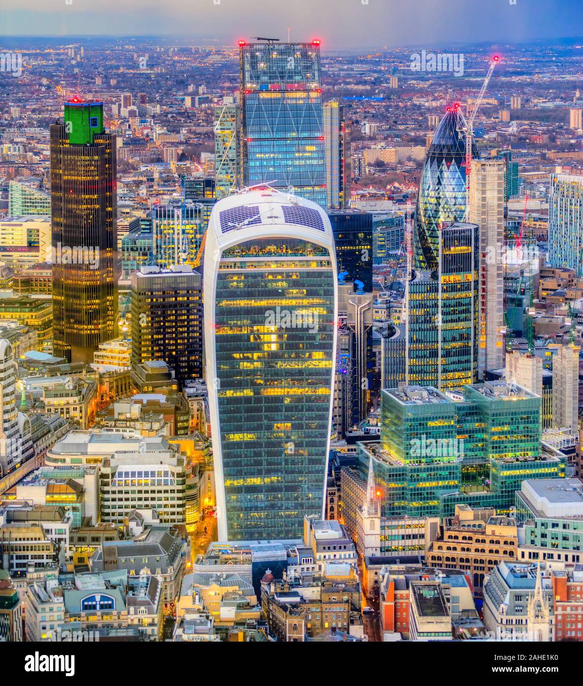 Stadt London Financial District, London, UK Stockfoto