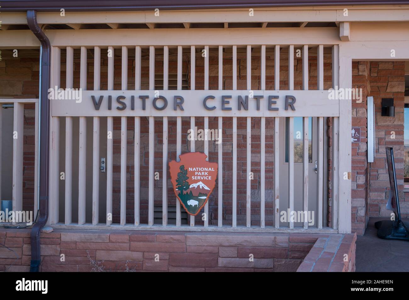 Visitor Center in der Nähe von Wupatki Pueblo in Wupatki National Monument Stockfoto