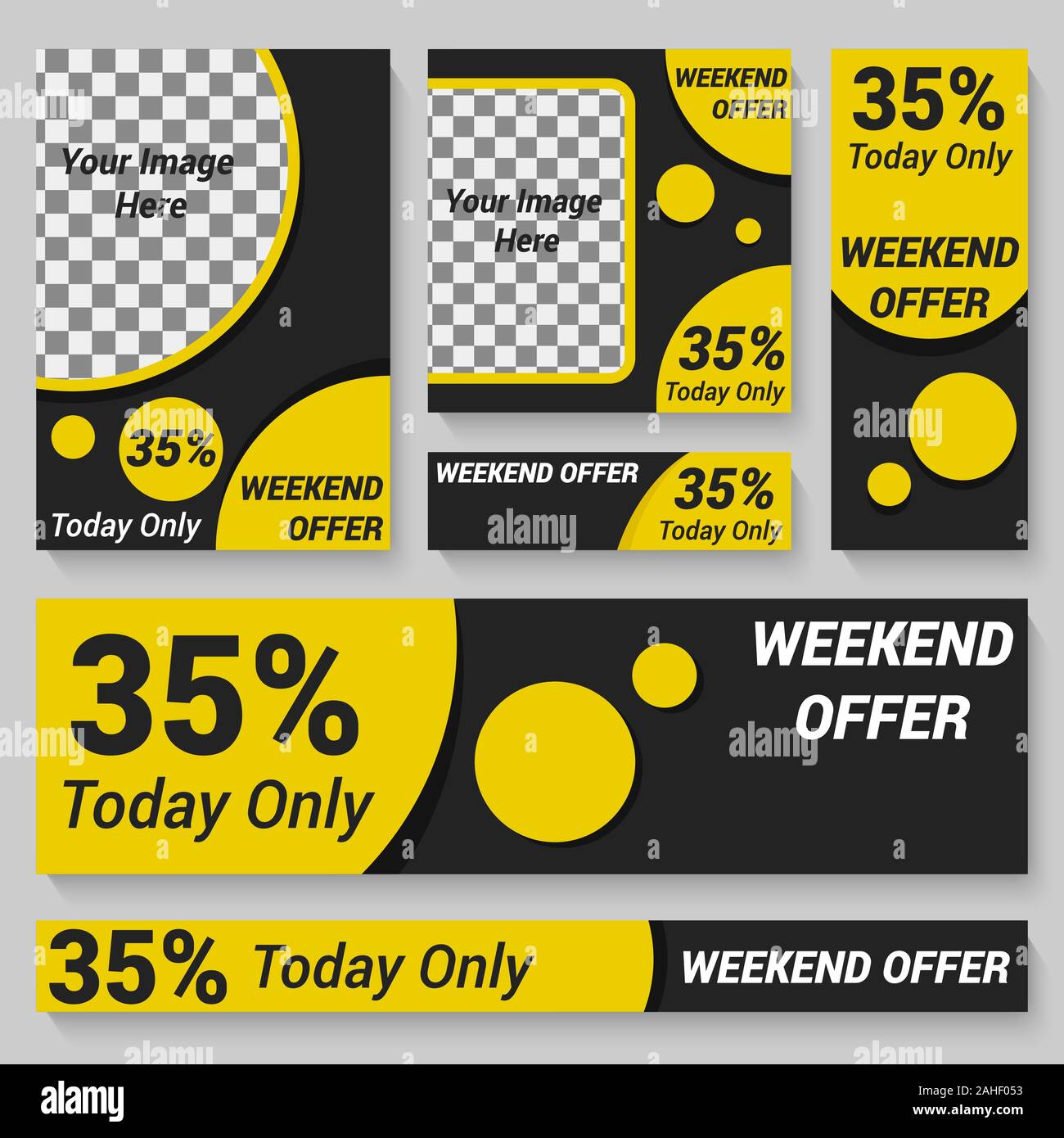 Design der Flyer-Vorlagensammlung Stock Vektor