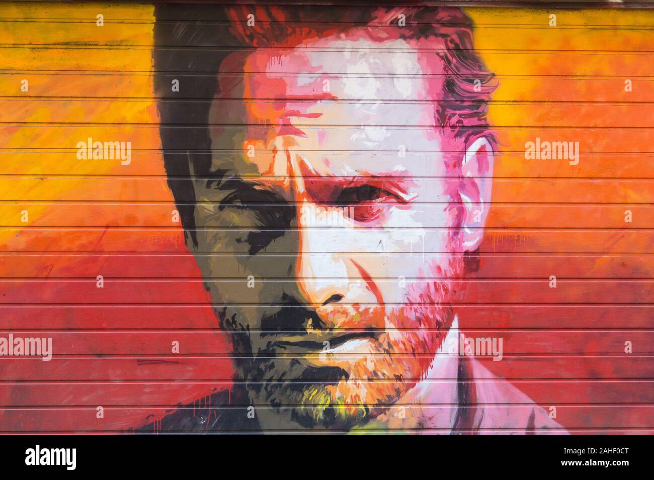Barcelona - SEP 2: Ehrung des Schauspielers Andrew Lincoln am 2. September 2017 in Barcelona, Spanien. Der Schauspieler spielt Rick Grimes, auf dem AMC The Walking Dead Stockfoto