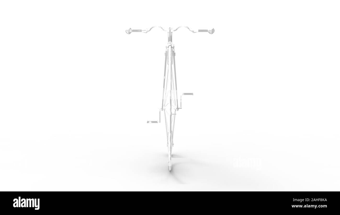 3D-Rendering für eine Vintage velocipede in Weiß studio Hintergrund isoliert Stockfoto
