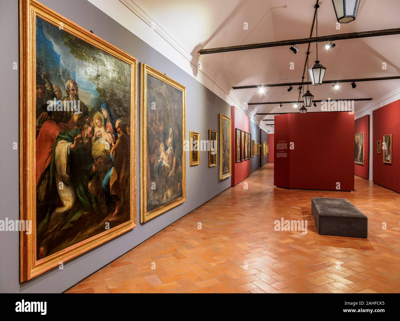 Städtisches Museum im Kloster Nossa Senhora da Assuncao, Interieur, Faro, Algarve, Portugal Stockfoto