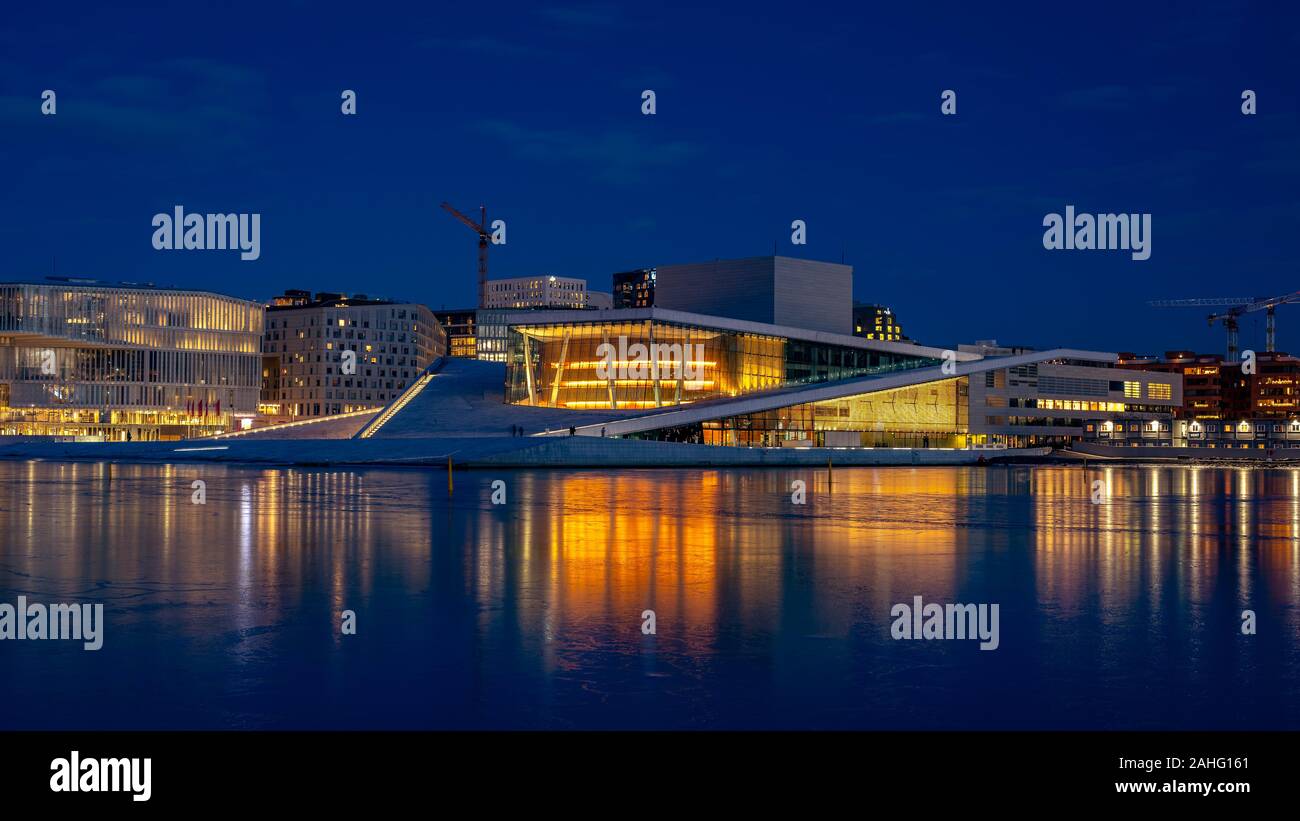 Oslo, Norwegen - Oper Stockfoto