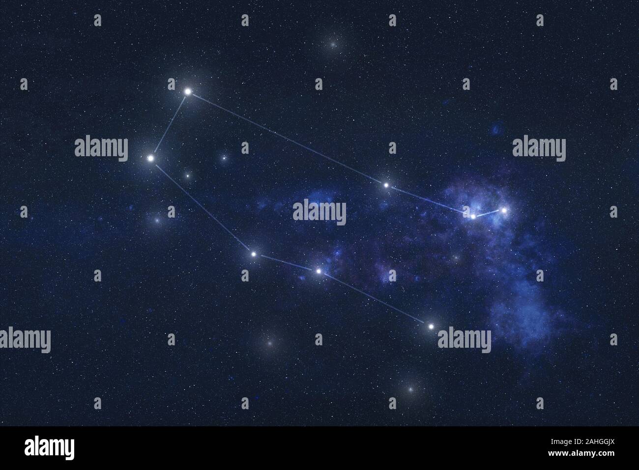Gemini Sternbild Sterne Im Weltraum Sternzeichen Zwillinge Sternbild Linien Elemente Dieses Bild Wurde Von Der Nasa Eingerichtet Stockfotografie Alamy