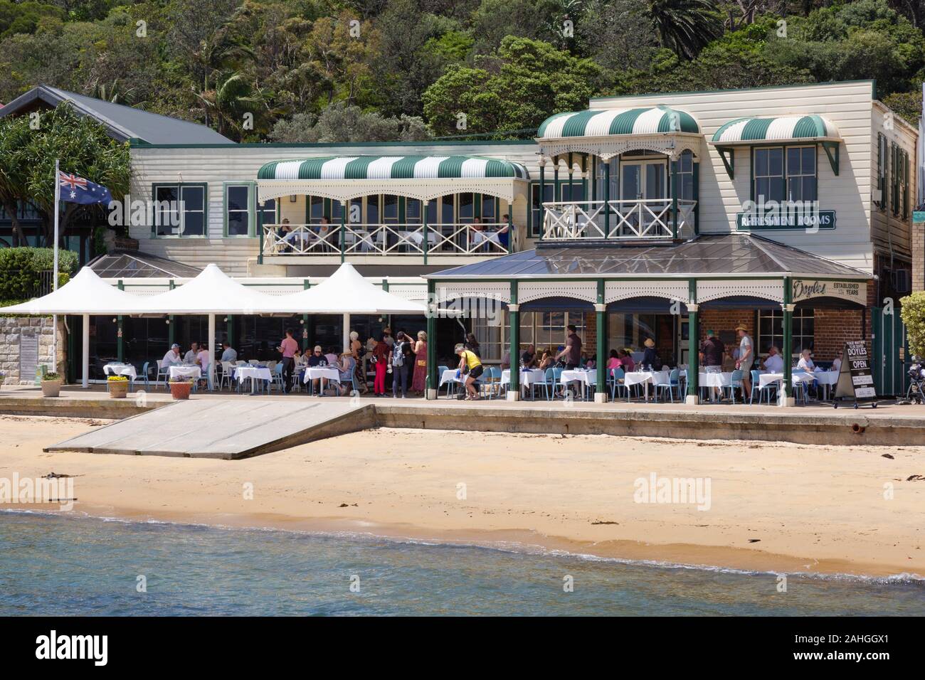 Doyles am Strand, ein bekanntes Restaurant, Watsons Bay, Sydney, Australien Stockfoto