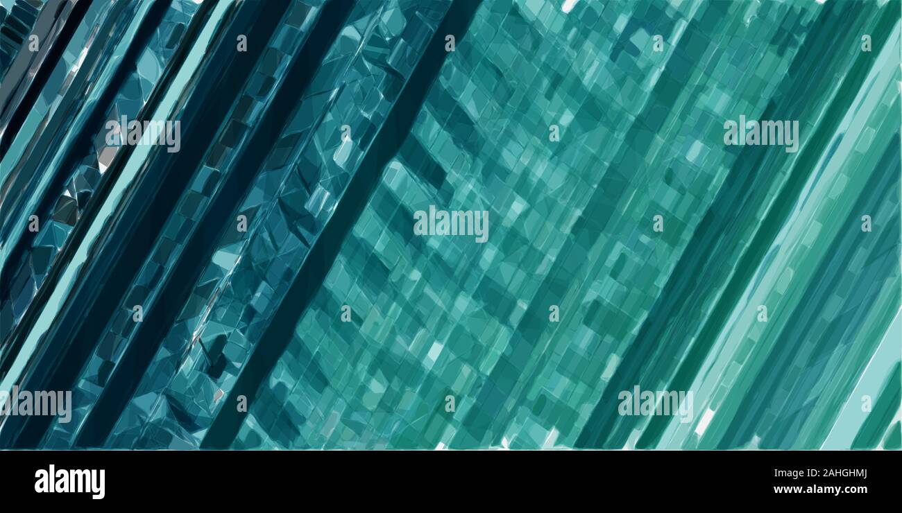 Futuristische moderne Tech streifen Hintergrund mit Teal Blue, Pastell blau und sehr dunkles blau Farben. Stockfoto