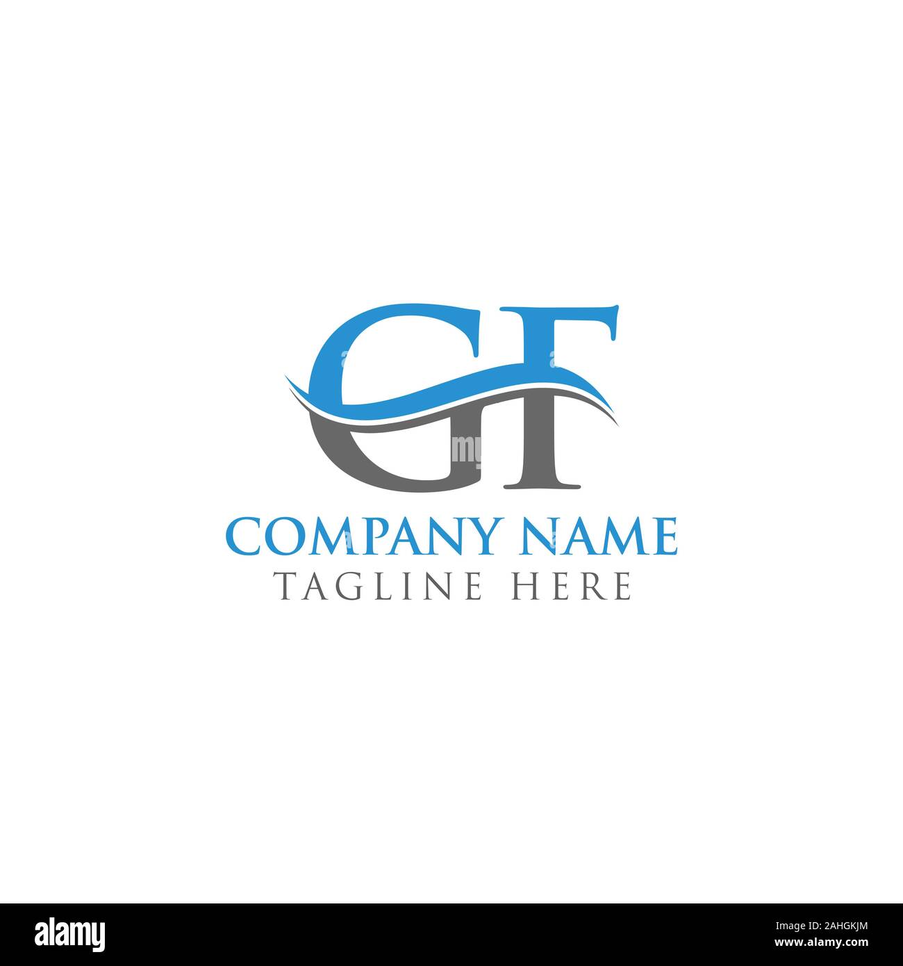 GF schreiben Typ Logo Design vector Template. Abstrakte Buchstaben GF Logo Design Stock Vektor