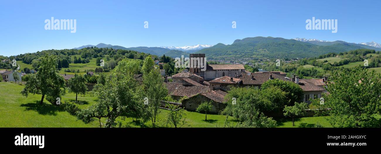 Mountain Village Rimont in den französischen Pyrenäen Stockfoto