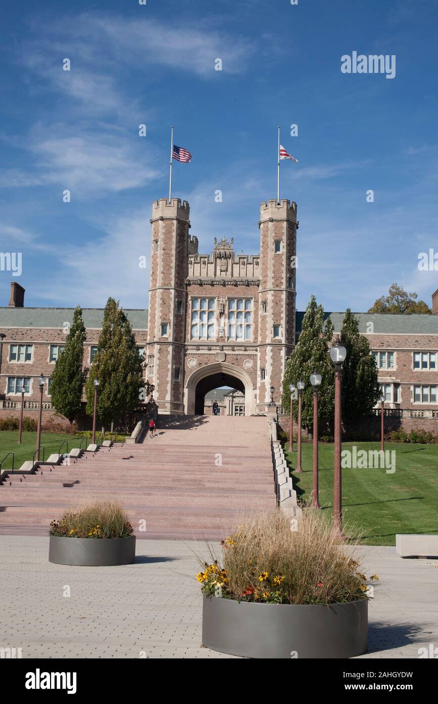 Washington University in St. Louis Missouri. Stockfoto