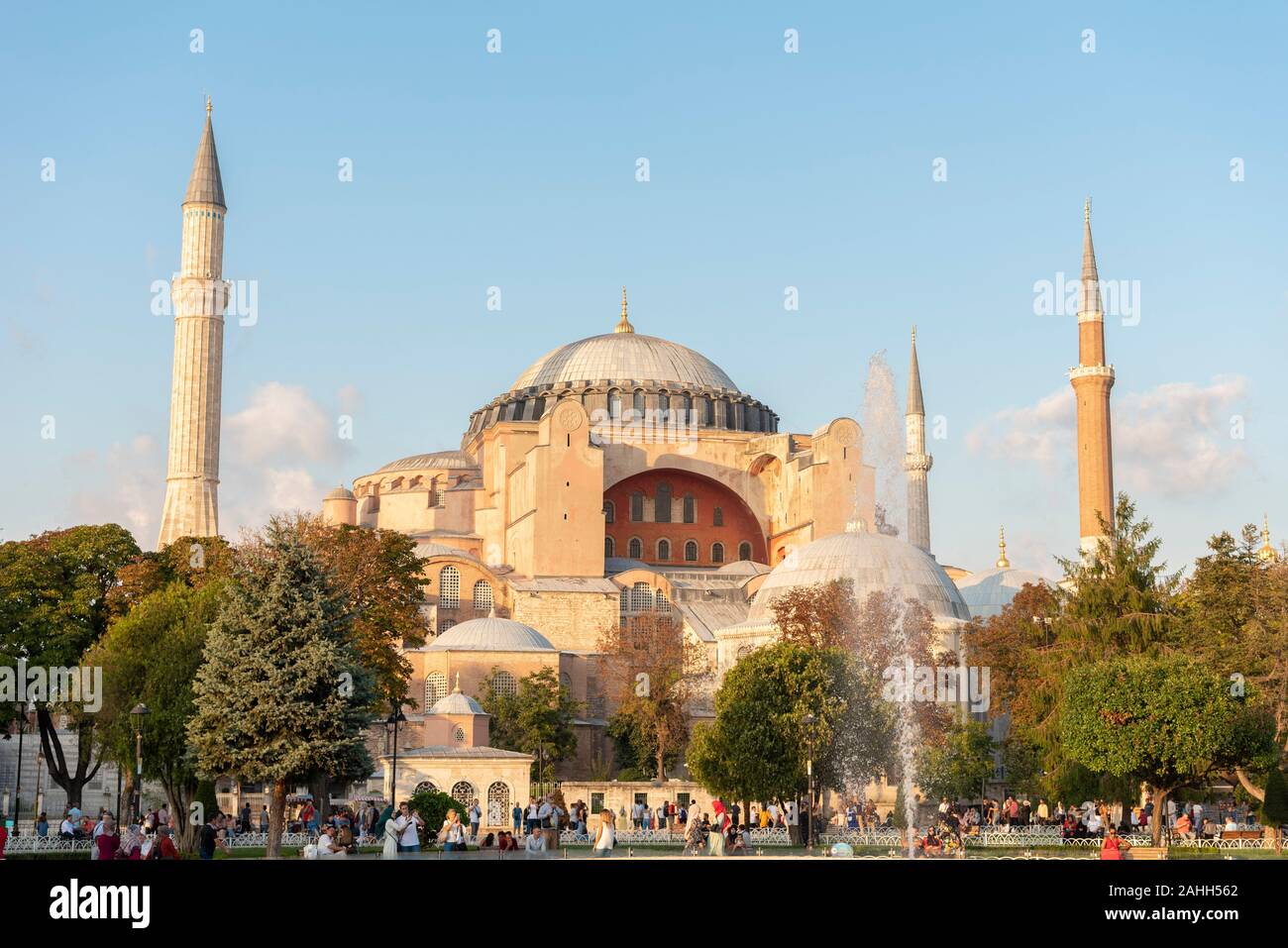 Sultanahmet Park, mit Blick auf die Hagia Sophia Museum Stockfoto