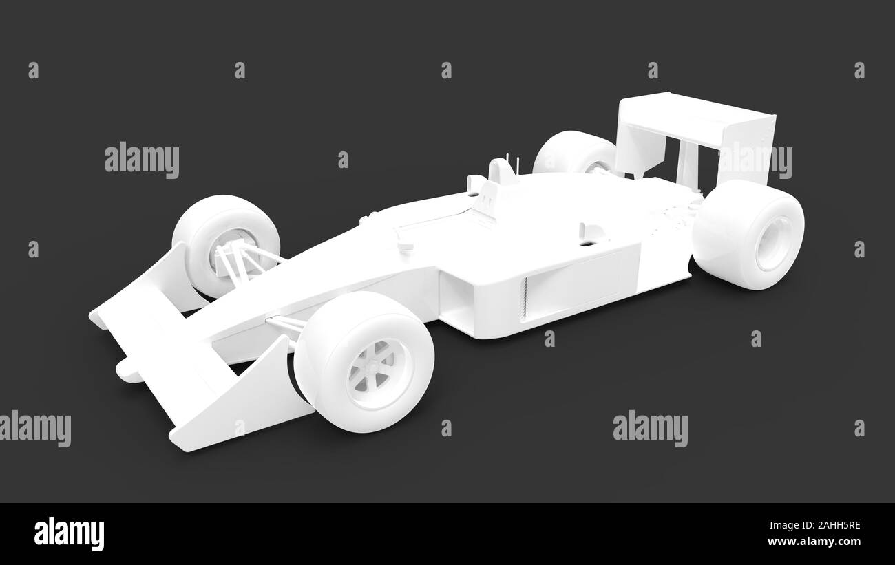 3D-Rendering für eine Oldtimer Rennwagen im Studio Hintergrund isoliert Stockfoto