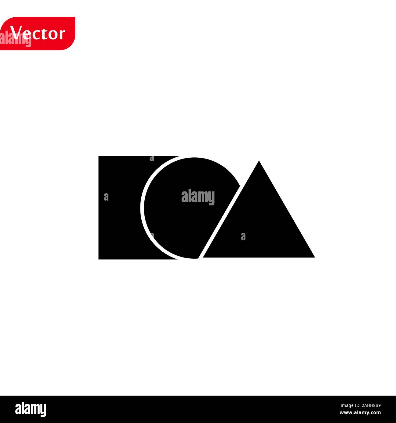 Mathematik Mathematik Symbol auf weißem Hintergrund. Stock Vektor