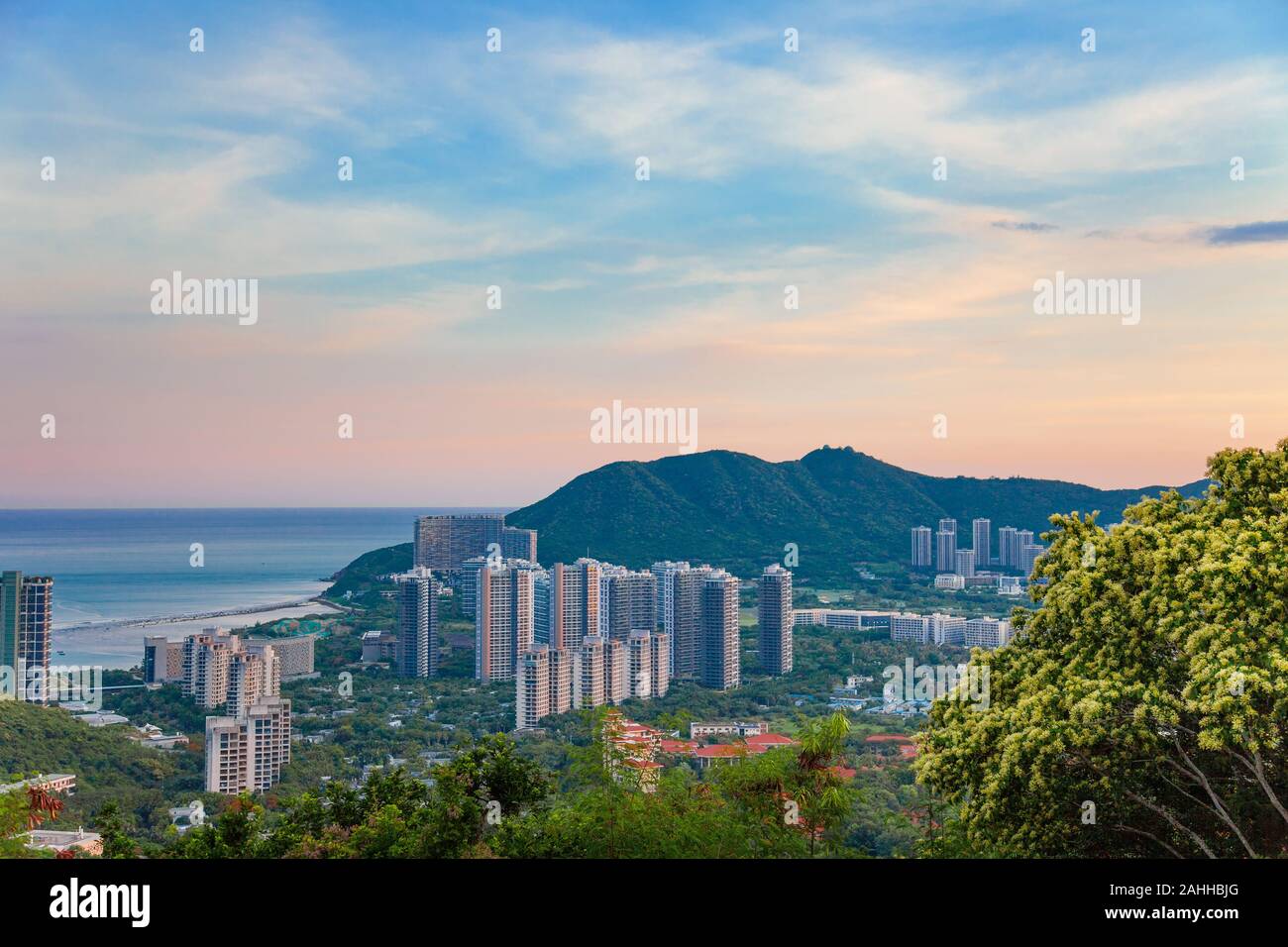 China Hainan Island Landschaft SonnenuntergangBlick Stockfoto
