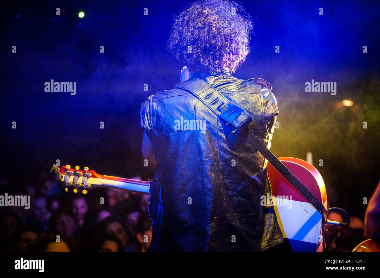 Andrea Appino während des Zen Zirkus - Natale Zen, Swamp Club, Massa (MS), Italien, 25. Dez 2019 Stockfoto