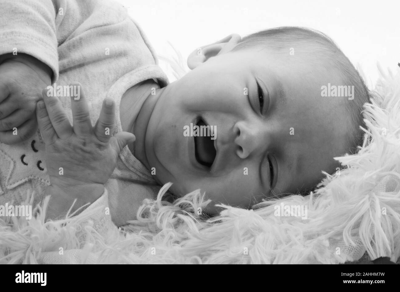 Baby lachen, glücklich, Säugling Stockfoto