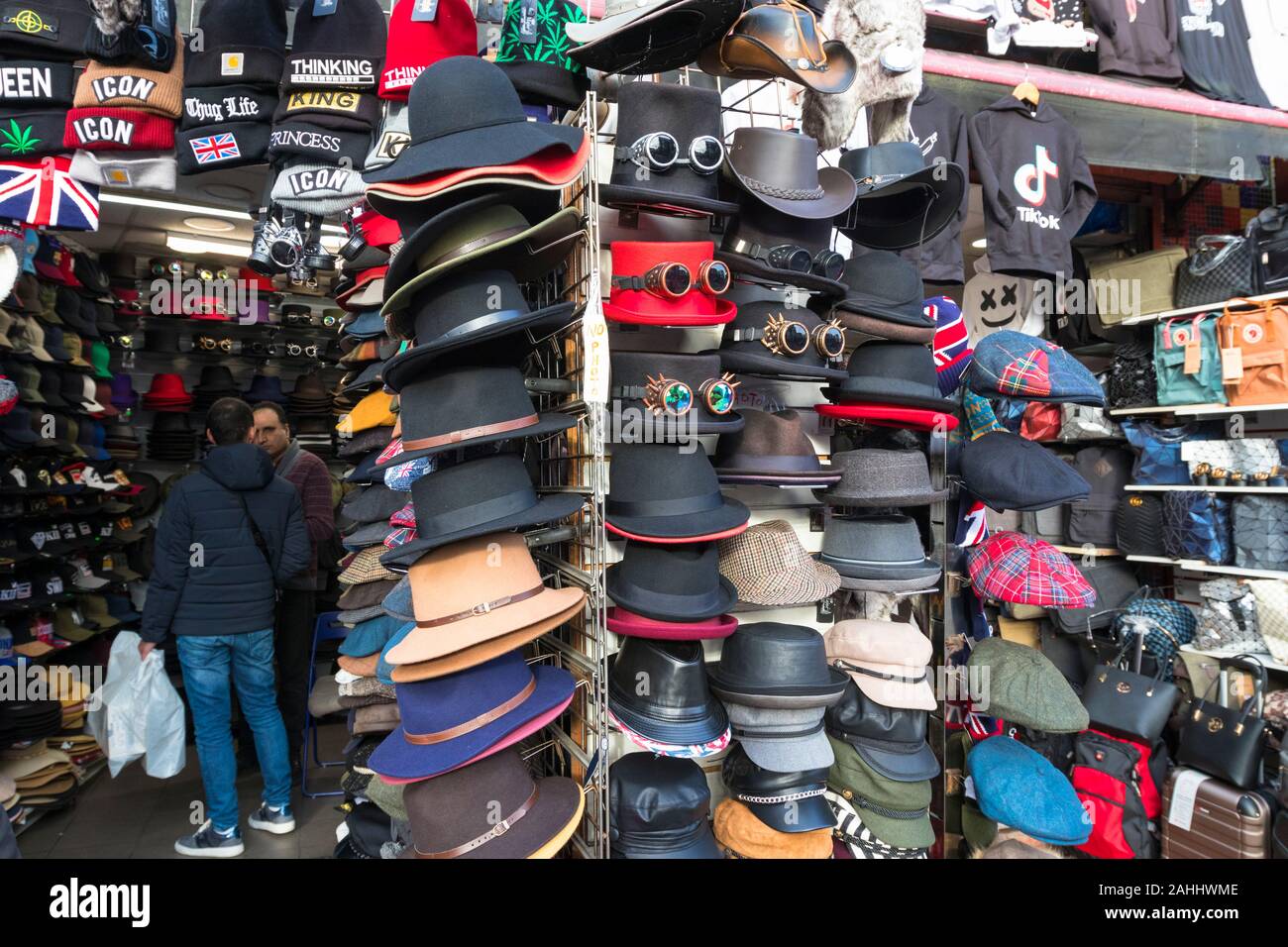 Hut Markt shop, Camden, London, UK Stockfoto