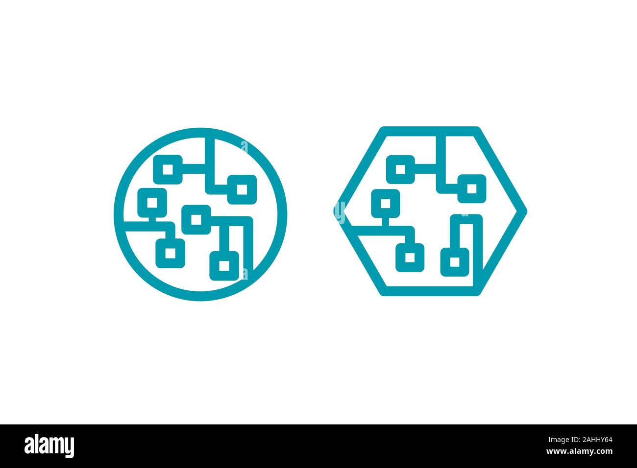 Technologie Symbol, digitale Tech logo-Element, moderne Technologie Informationen Zeichen, Symbol, Vector Graphic Design Stock Vektor