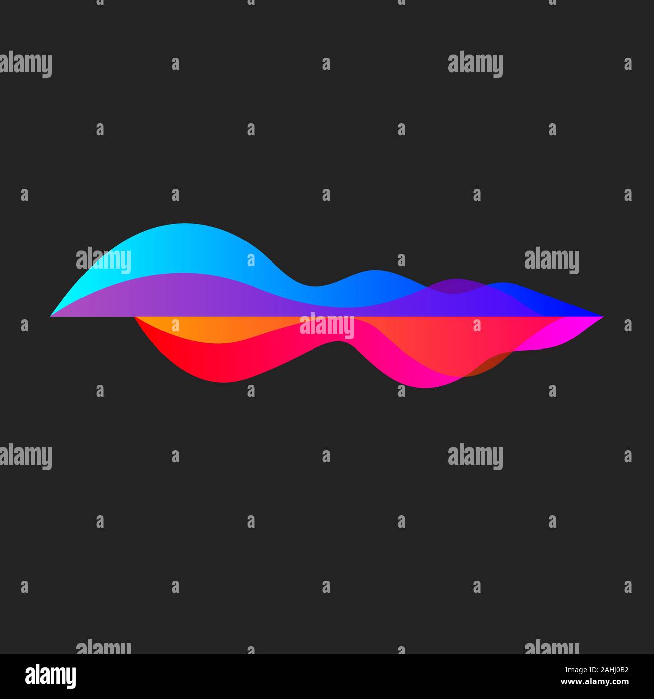 Voice Farbe wave, Sound, Lautstärke, Musik wave vector Farbe element Stock Vektor
