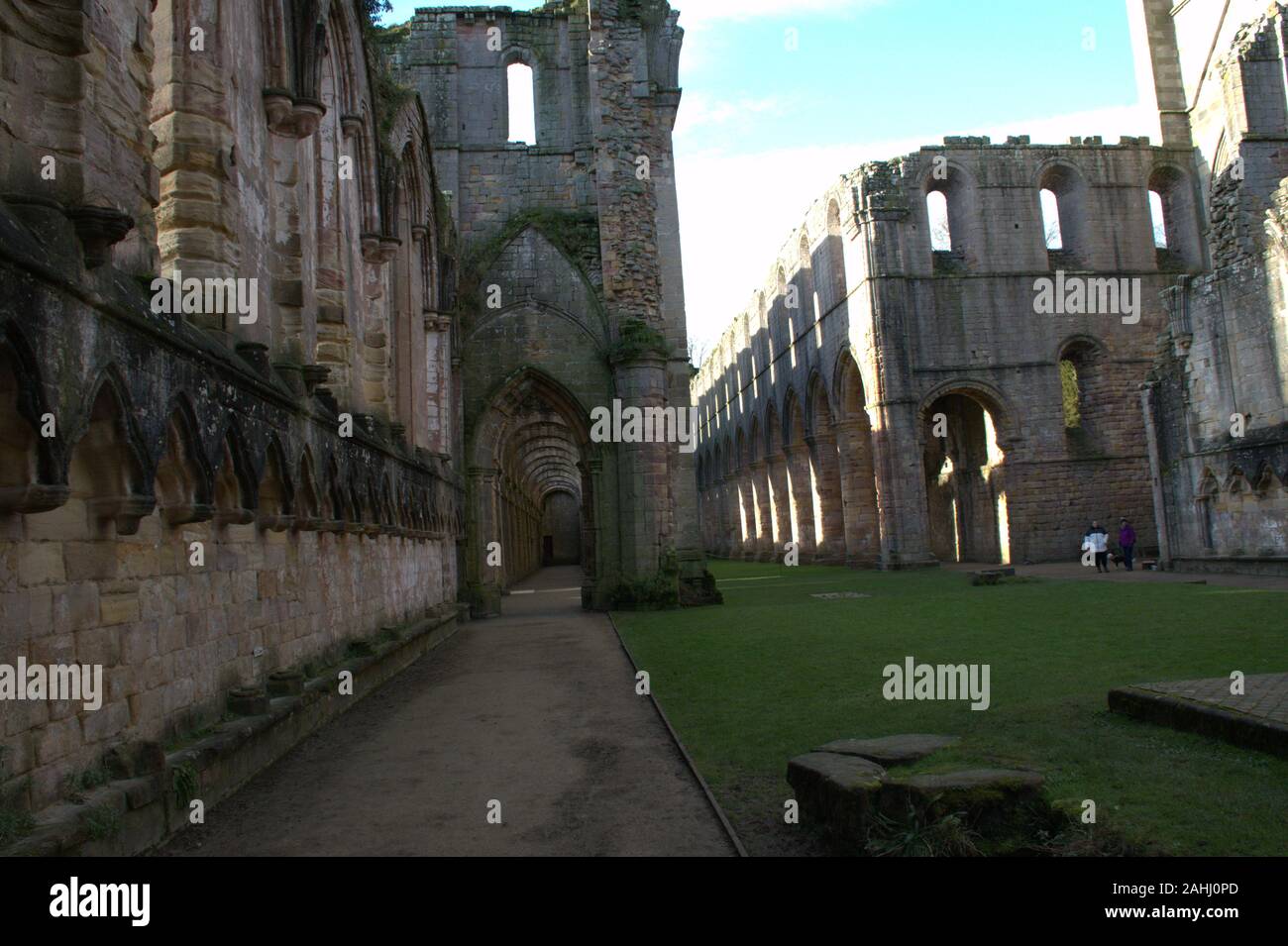 Founts Abbey & Studley Royal Stockfoto