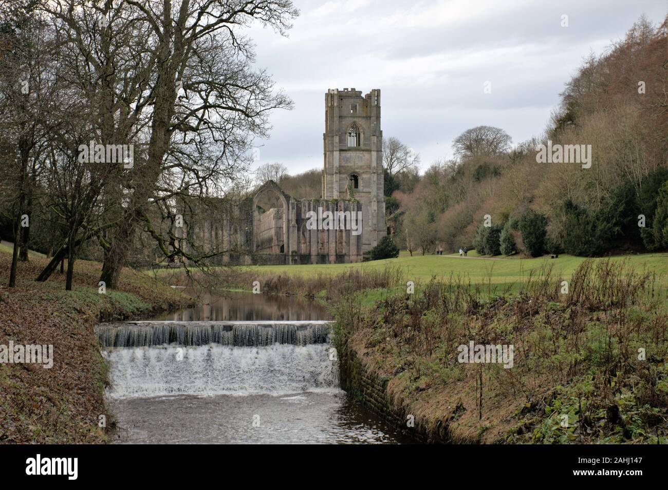Founts Abbey & Studley Royal Stockfoto