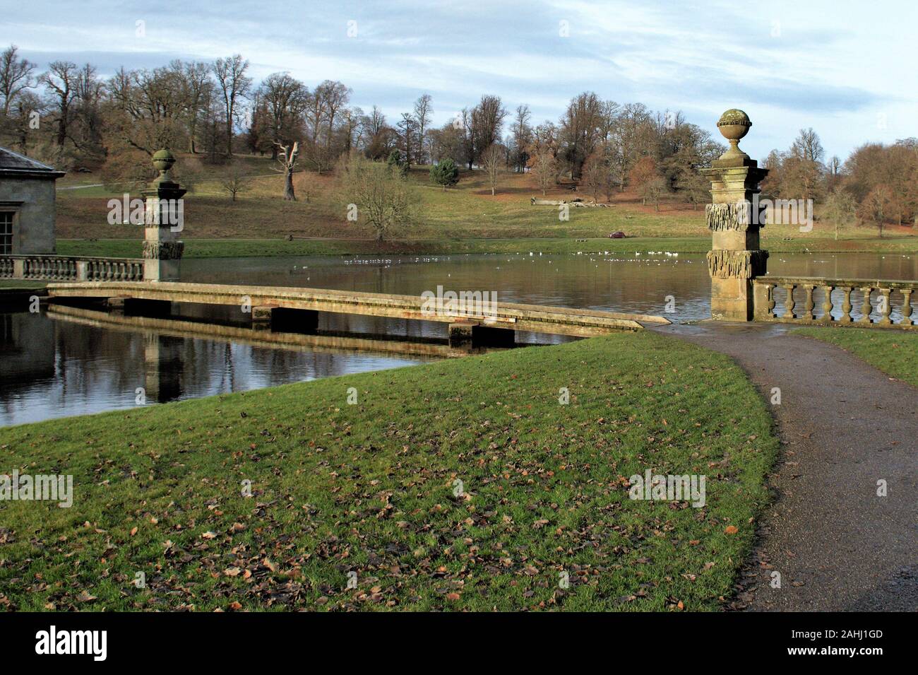 Founts Abbey & Studley Royal Stockfoto
