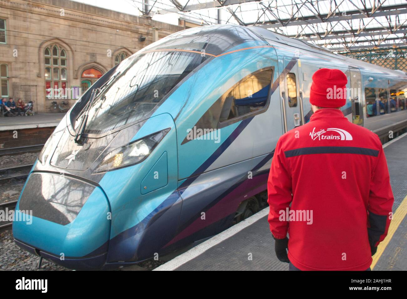 Virgin Trains überreichen West Coast Line Stockfoto