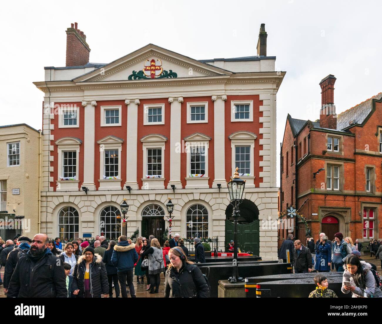 YORK CITY ENGLAND MANSION HOUSE ST HELENS SQUARE, WO DER BÜRGERMEISTER Stockfoto