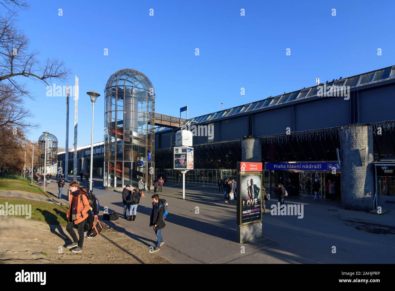 Praha: Hauptbahnhof, Praha, Prag, Prag, Tschechische Stockfoto