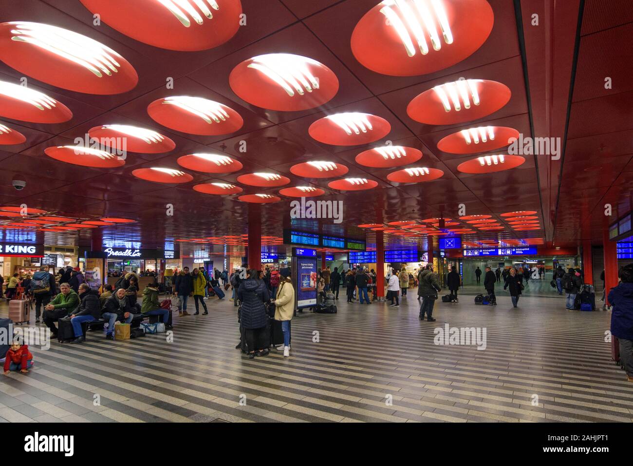 Praha: Hauptbahnhof, Praha, Prag, Prag, Tschechische Stockfoto