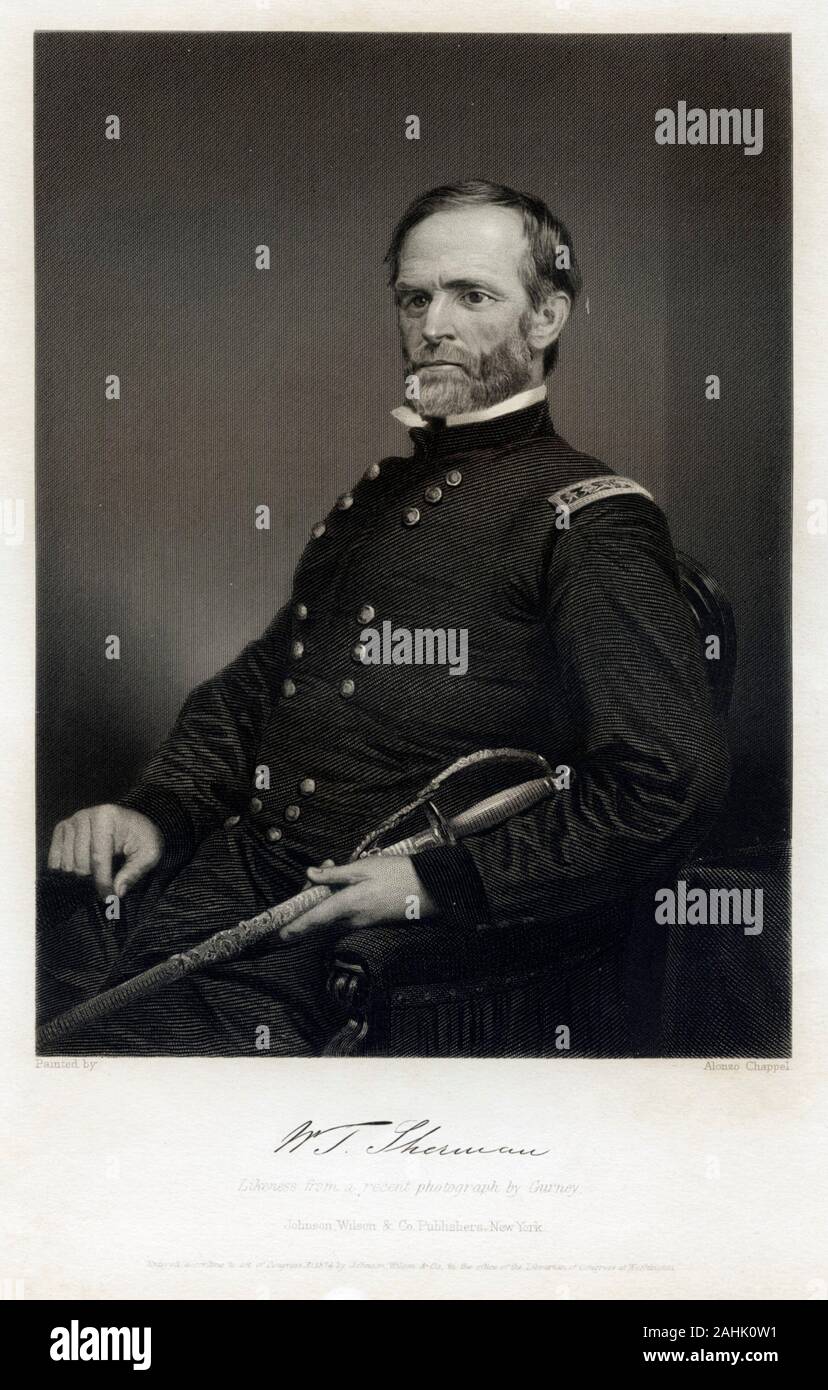 William Tecumseh Sherman, von Jeremia Gurney 1873 Stockfoto