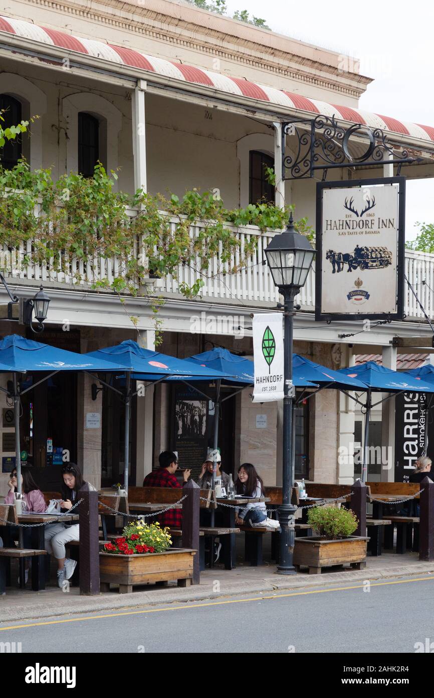 Das Grand Mercure Mount Lofty House Inn, Hahndorf, einer kleinen Stadt, deutscher Herkunft, mit Gebäuden im deutschen Stil, in der Nähe von Adelaide, Adelaide, South Australia Stockfoto