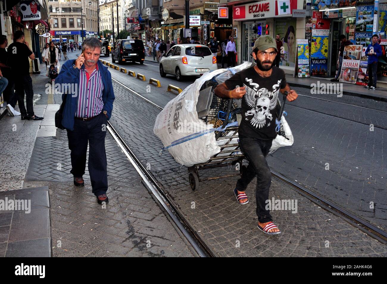 Center in Istanbul - Bosporus - TÜRKEI Stockfoto