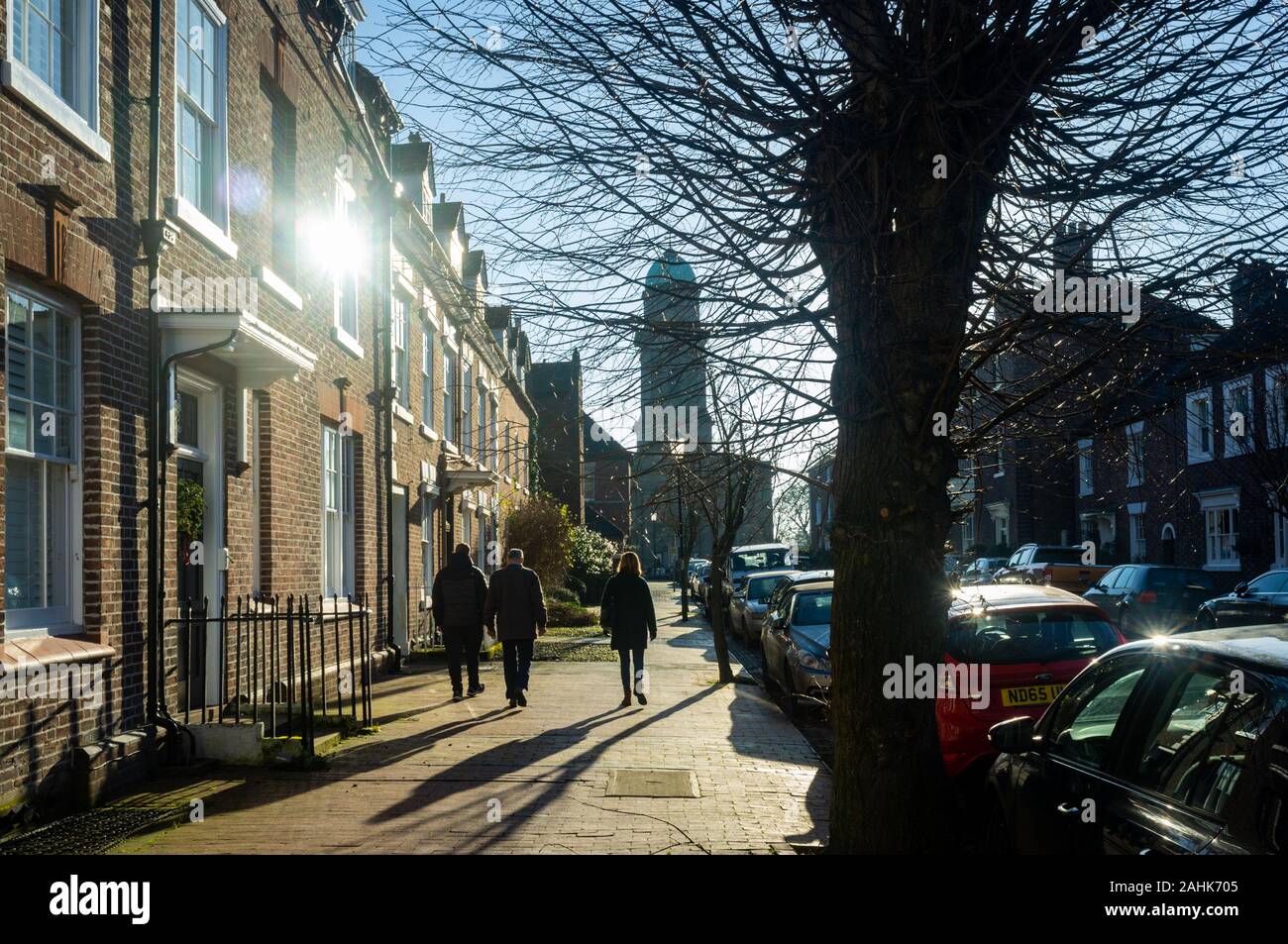 Straße in Bridgnorth, Shropshire, Großbritannien Stockfoto