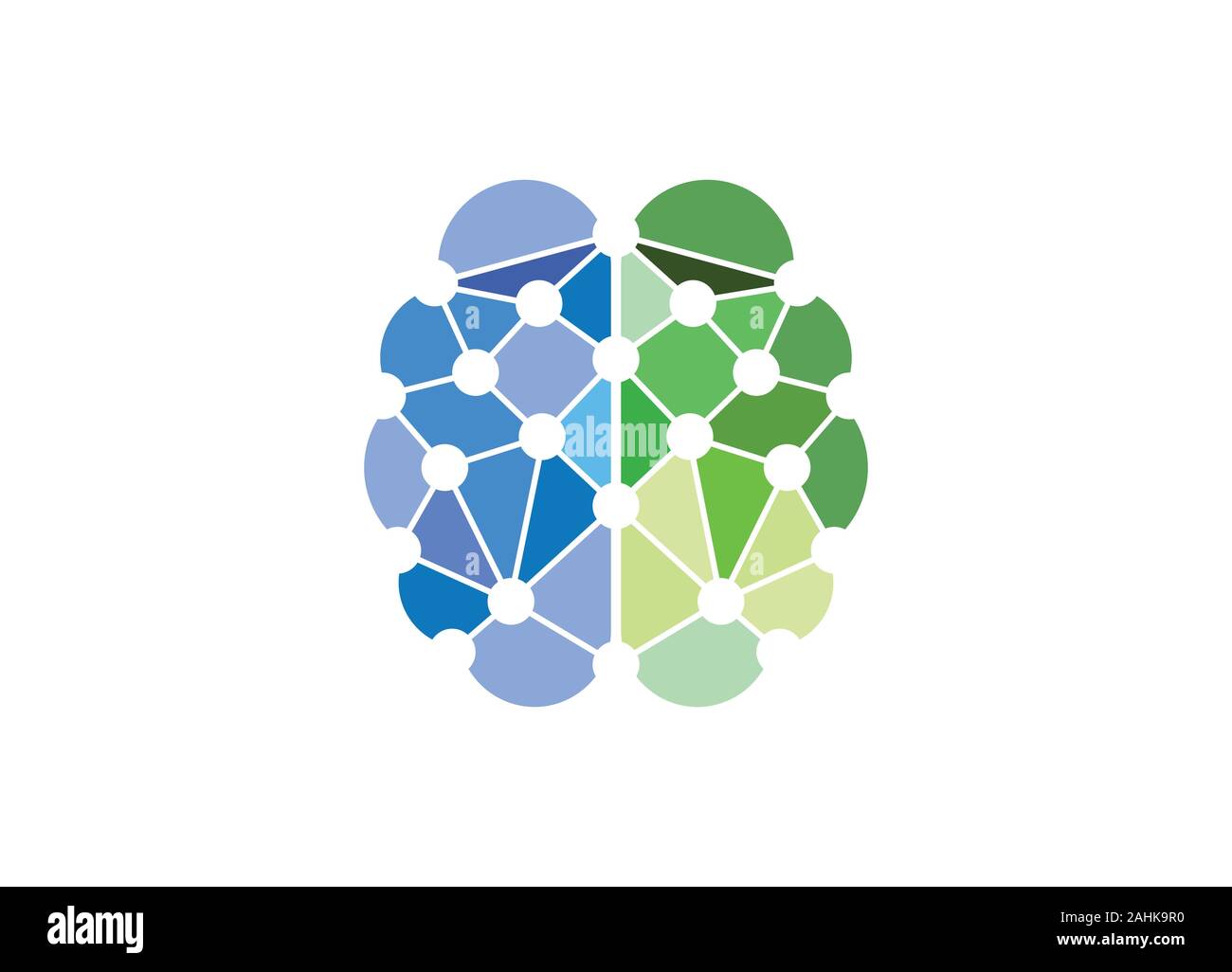 Brain connection Logo Design. digitale Gehirn logo Vorlage, Gehirn-Logo. Gehirn-Symbol. Brainstorming Symbol. Logo Ideen. Denken Idee Konzept Stock Vektor