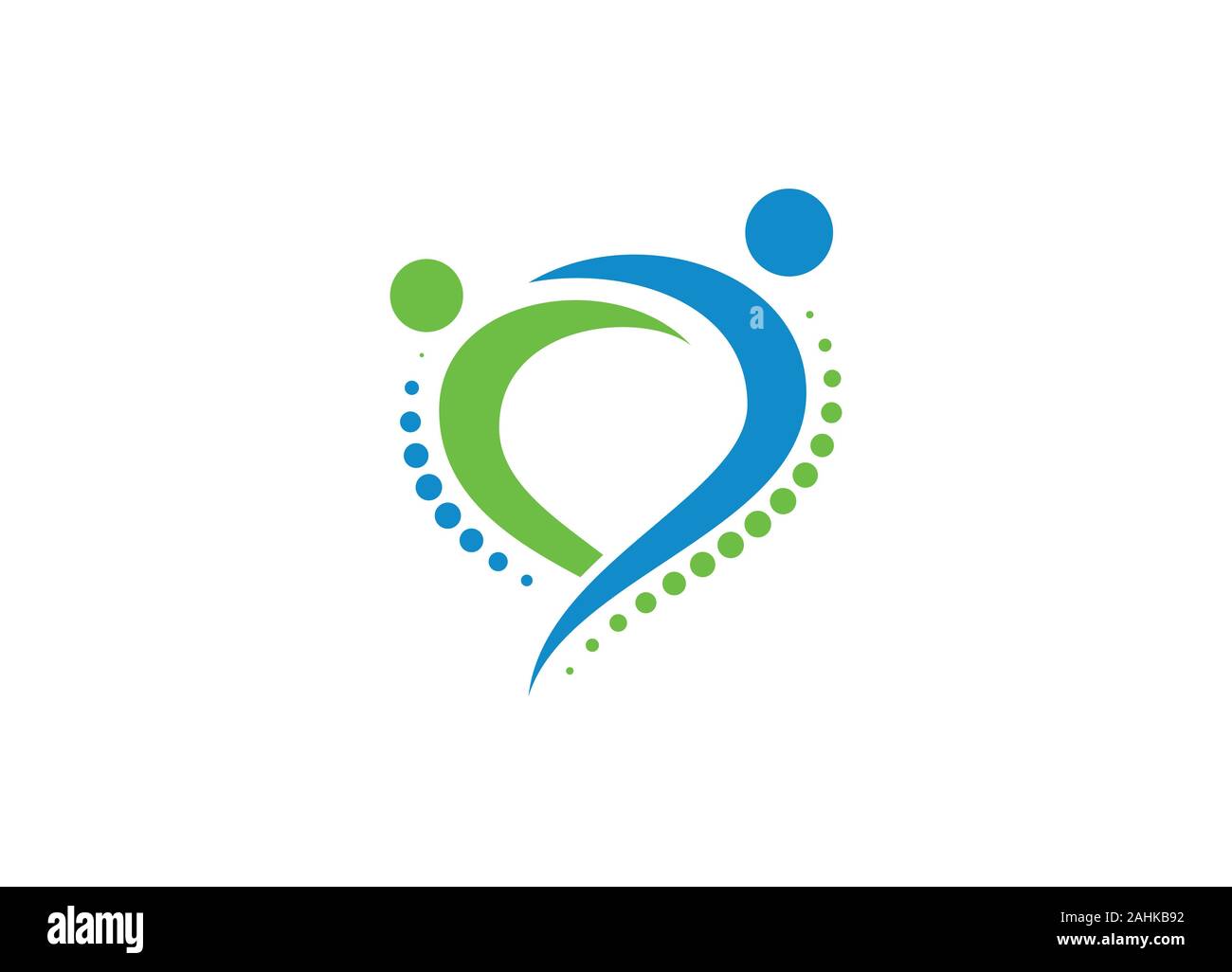 Kreative Medizin Chiropraktik Konzept Logo Design Vorlage, Chiropraktik logo Wirbelsäule Wirbelsäule care, Chiropraktik, Massage, Rückenschmerzen und Osteopathie Symbol, Stock Vektor