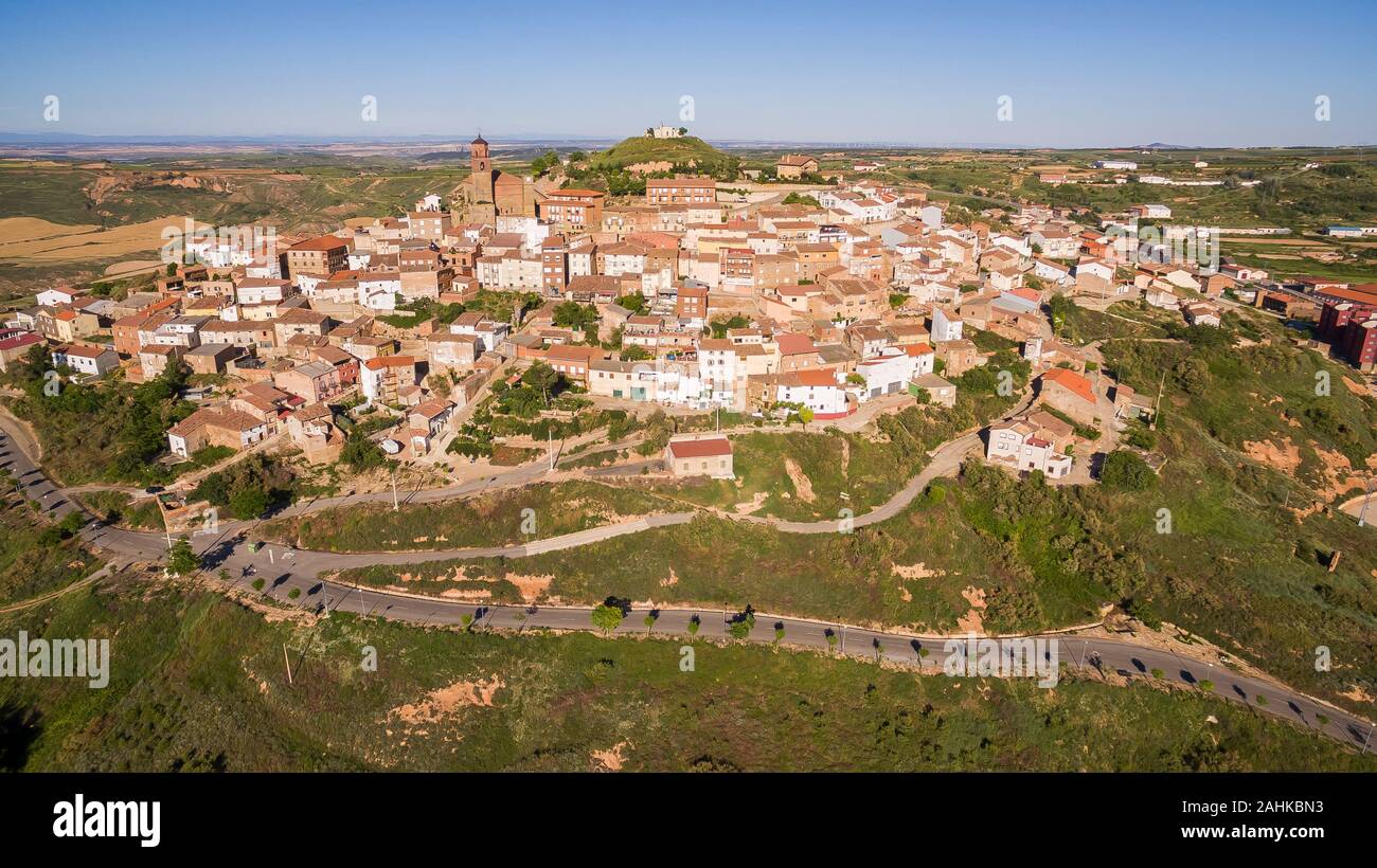 Ausejo ist ein Dorf in der Provinz und autonome Gemeinschaft La Rioja, Spanien Stockfoto