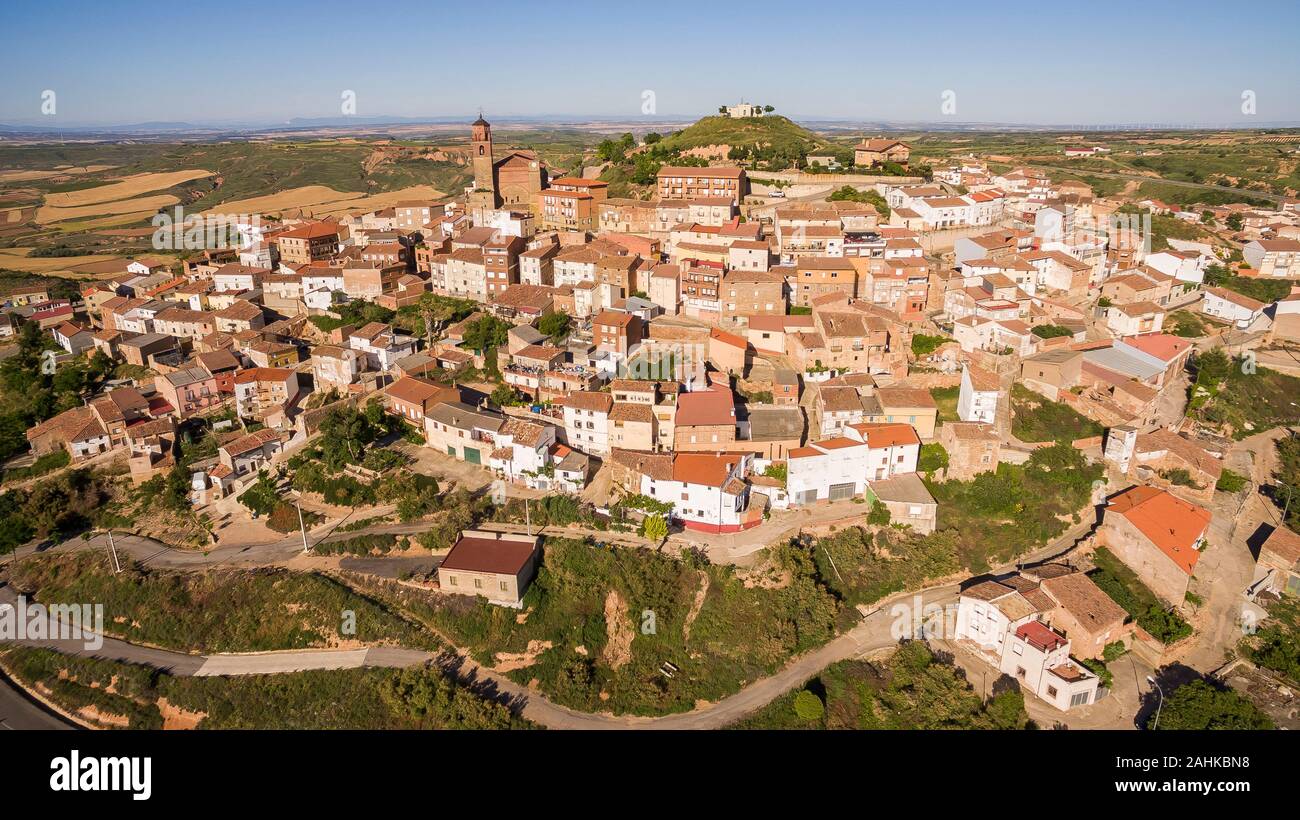 Ausejo ist ein Dorf in der Provinz und autonome Gemeinschaft La Rioja, Spanien Stockfoto