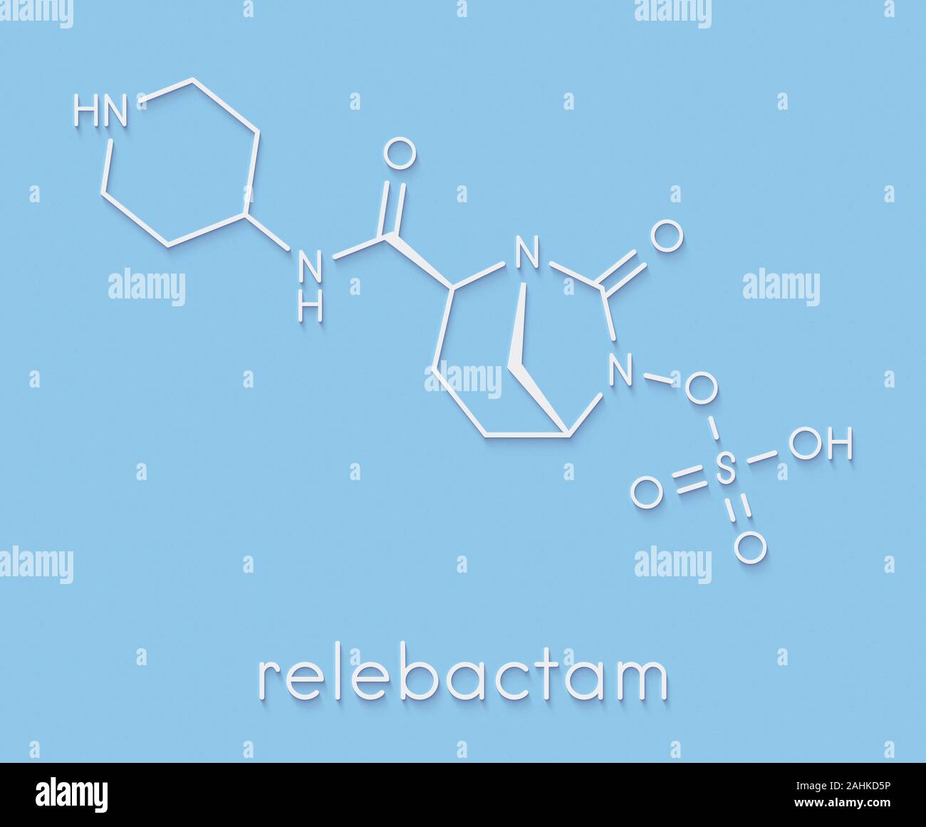 Relebactam Droge Molekül. BetaLactamaseInhibitor, mit Betalactam