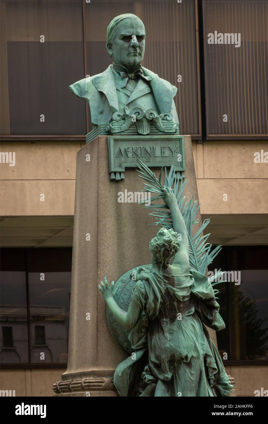 Präsident McKinley Monument Springfield MA Stockfoto