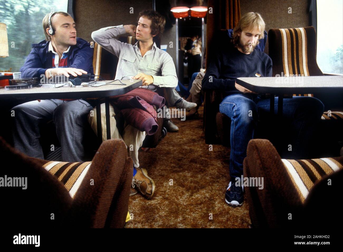 Genesis. Auf tour bus. Abacab tour Konzert in München Olympiahalle 1981 Stockfoto