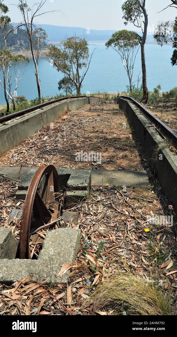 Helling auf dem Lake Eucumbene in Kosciuoszko National Park, der alpinen Region von Australien Stockfoto
