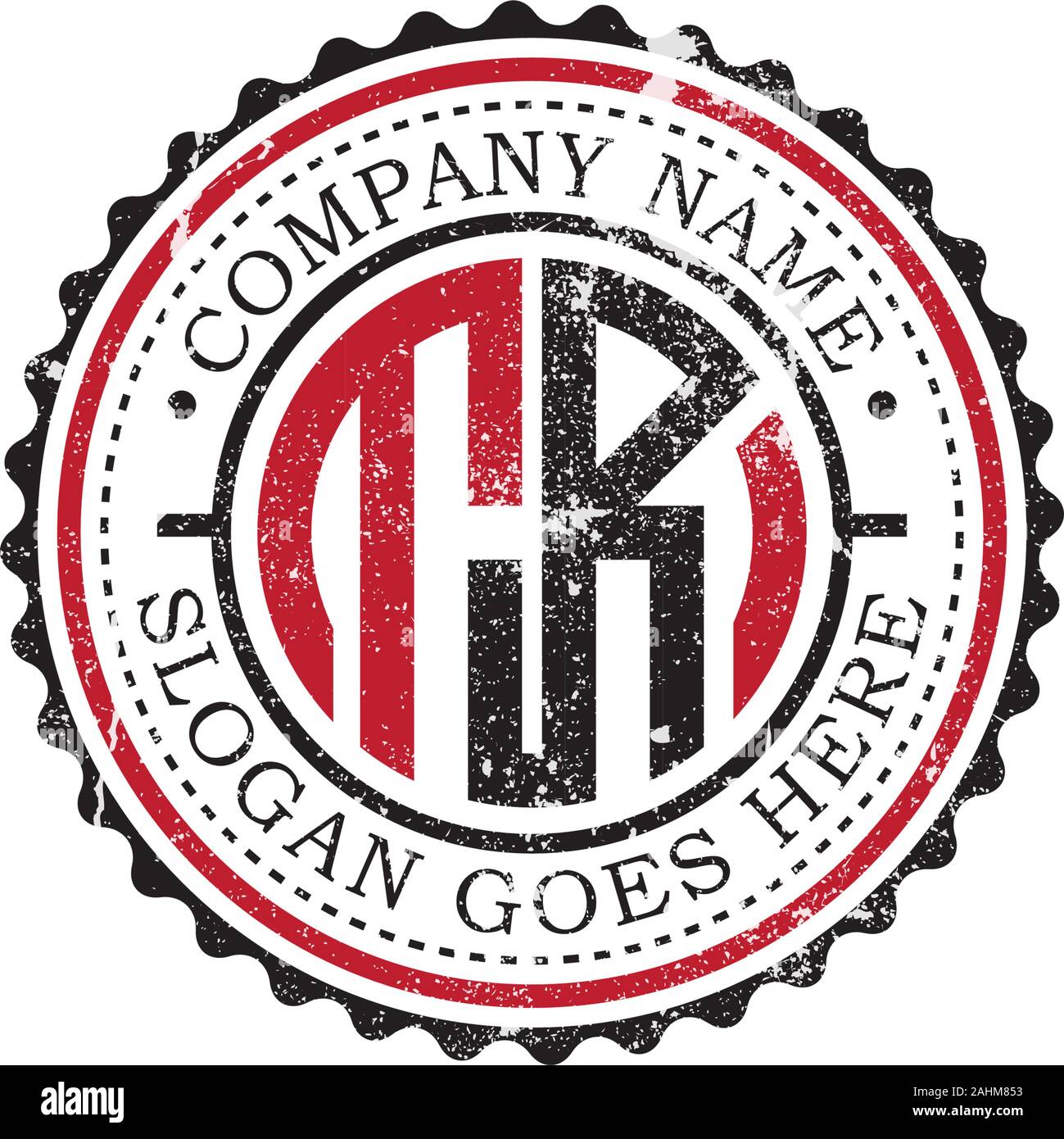 TR erste Logo Inspirationen, vintage Abzeichen Logo Design, Schreiben logo Vorlage Stock Vektor