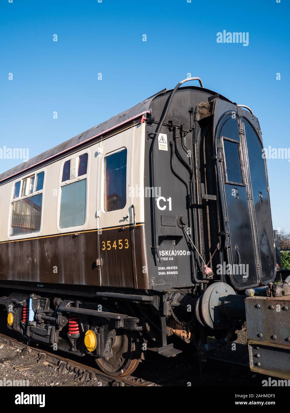 GWR, Eisenbahn, 35453-BR MK1 BSK, Didcot Parkway, Didcot, Oxfordshire, England, UK, GB. Stockfoto