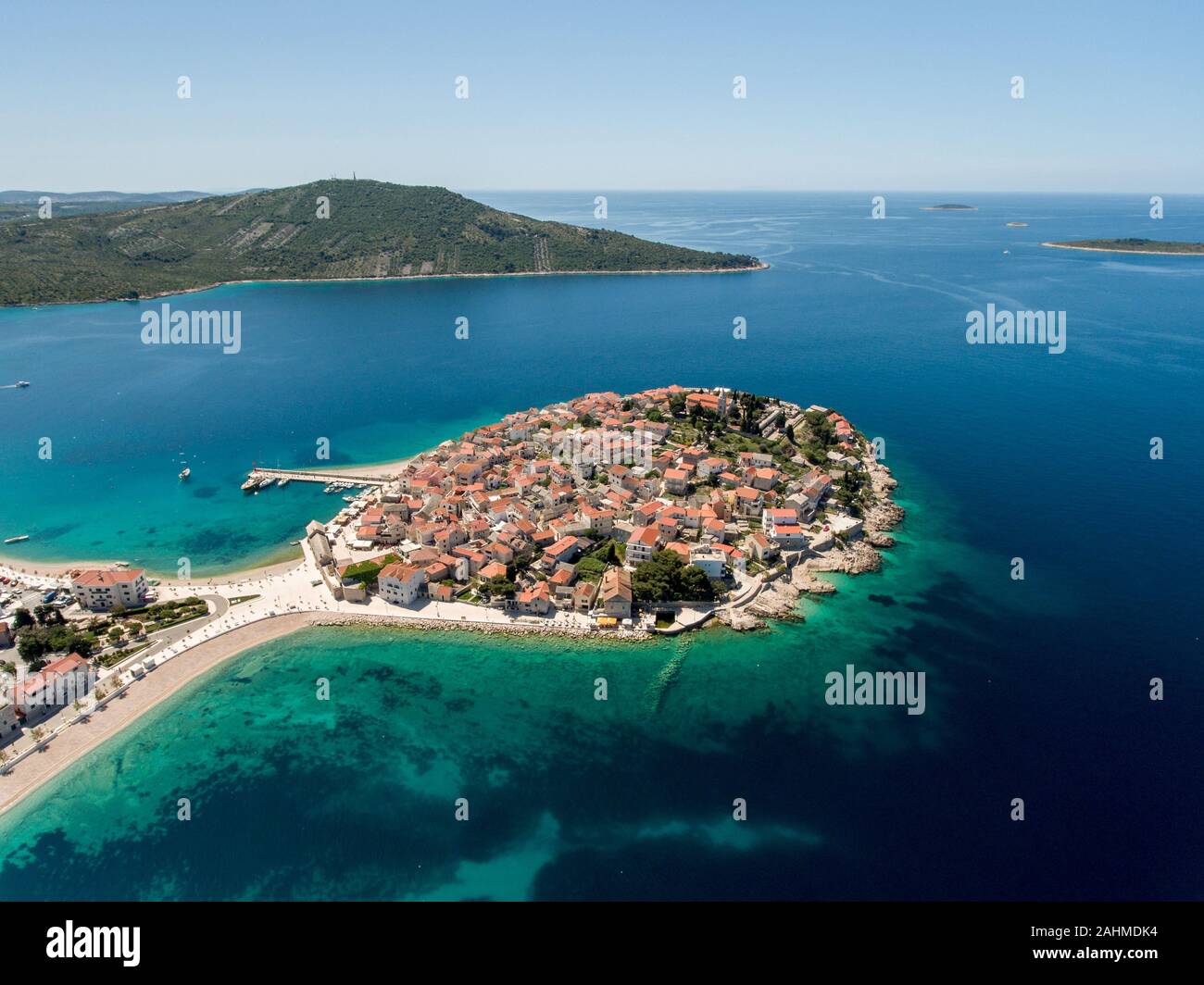 Primosten, Kroatien, Europa Stockfoto