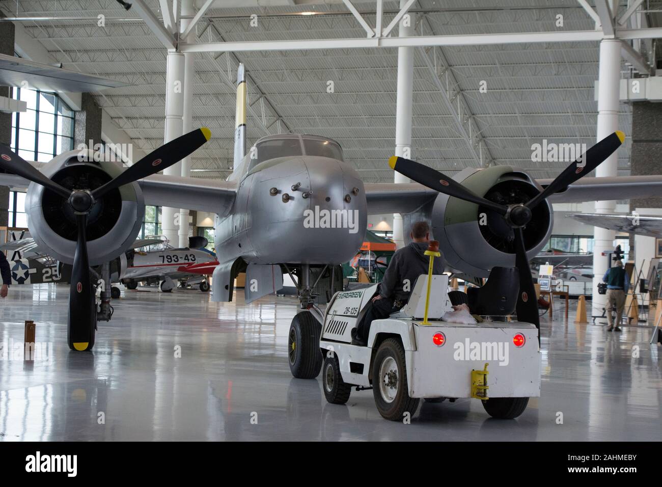 Douglas A-26C Invader im Evergreen Aviation and Space Museum in Oregon Stockfoto