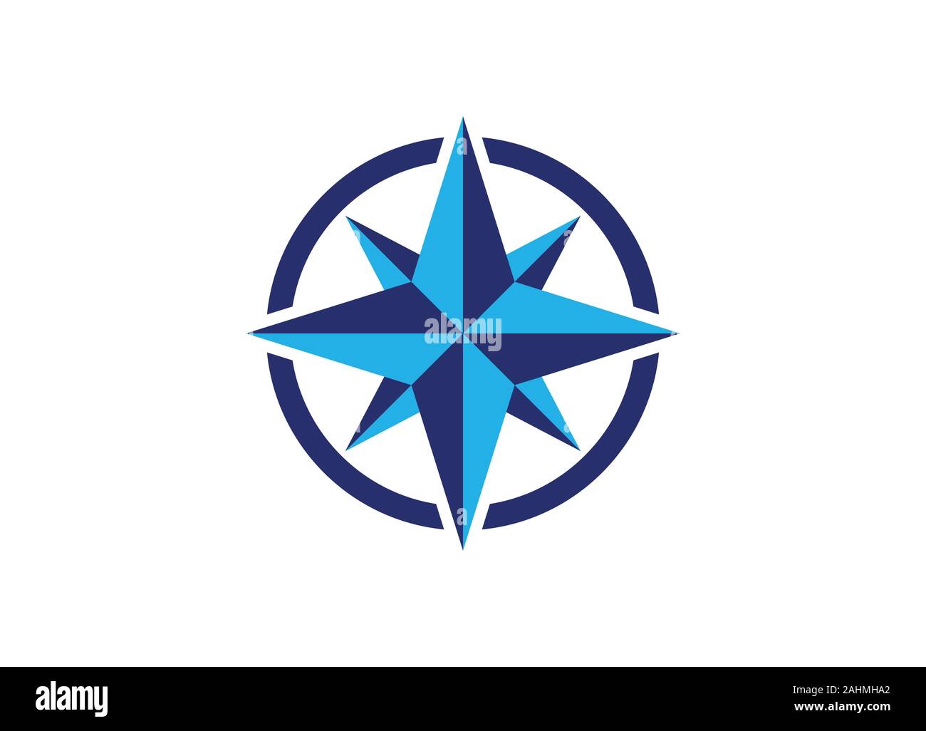 Kompass Logo Vektor Icon. Moderne Navigation Symbol. Lage Logo Design  vorlage, Kreative Kompass Konzept, Logo Stock-Vektorgrafik - Alamy
