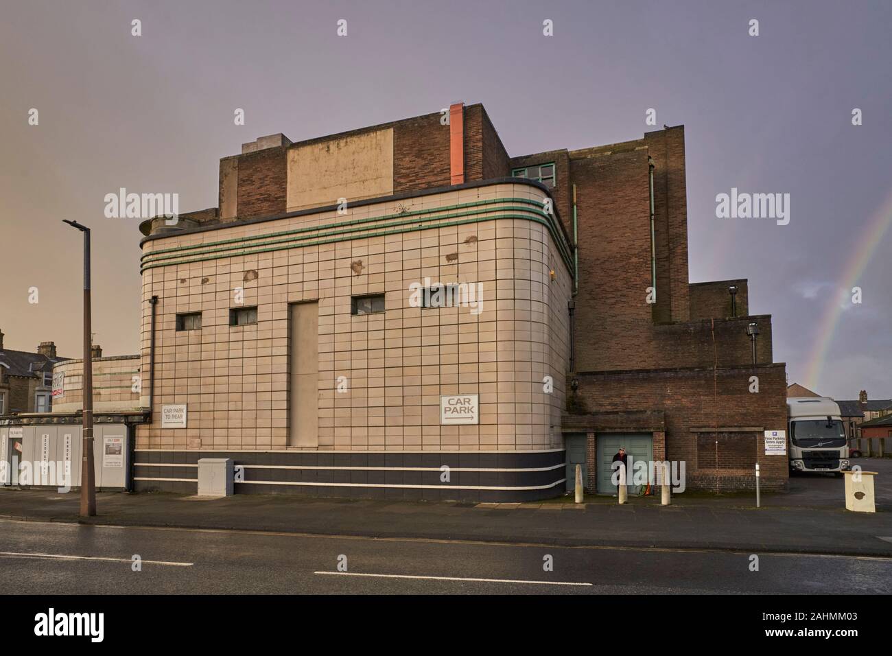 Das Haus der verblichene Träume, das ehemalige Kino Odeon in Morcambe, Lancashire Stockfoto