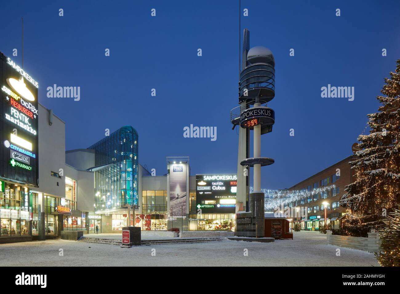 Finnische Rovaniemi eine Stadt in Finnland und der Region Lappland Sampokeskus Shopping Mall Stockfoto