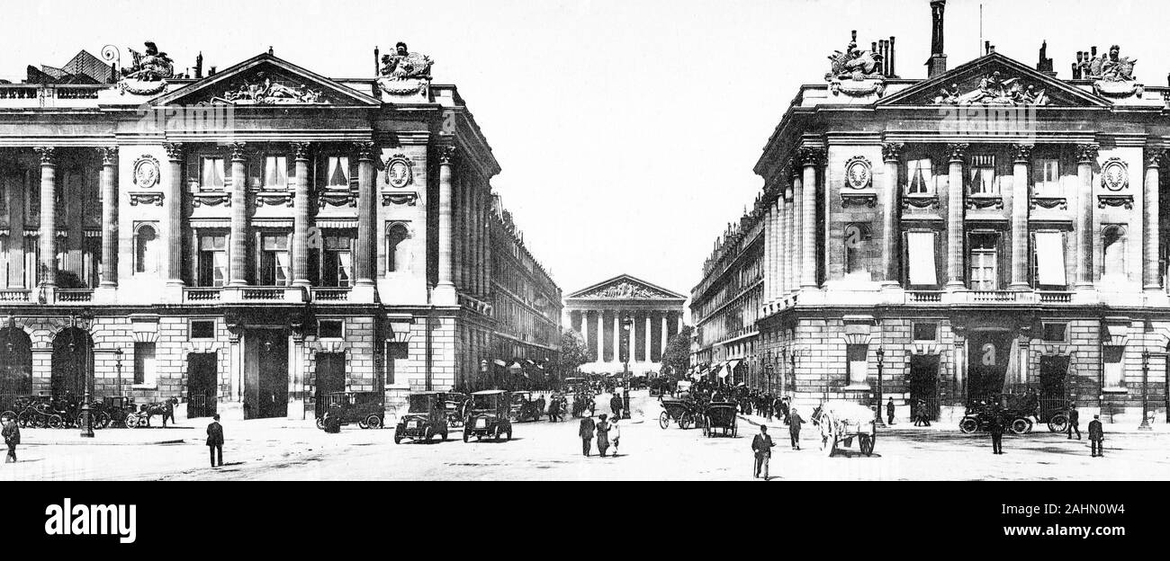 Rue Royale, Paris, Frankreich, 1900 Stockfoto