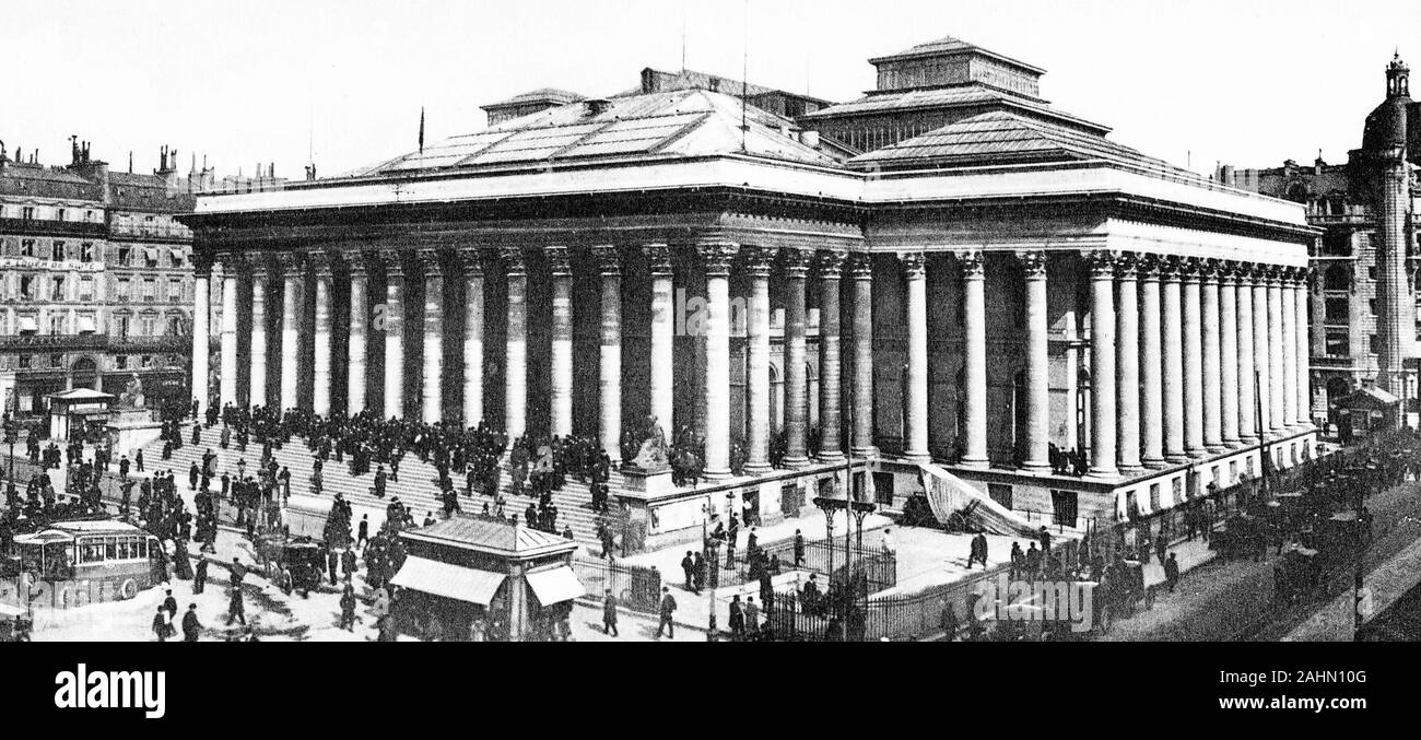 La Bourse, Paris, Frankreich, 1900 Stockfoto